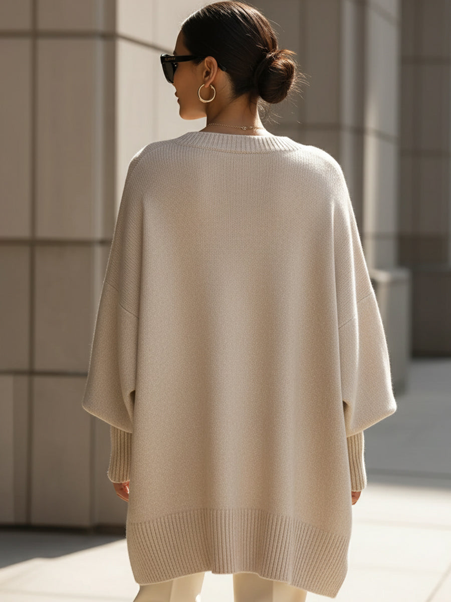 Ludovica | Camisola Oversize de Decote Amplo