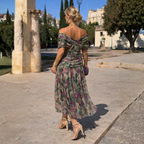 Micaela | Vestido Comprido com Ombros Descobertos