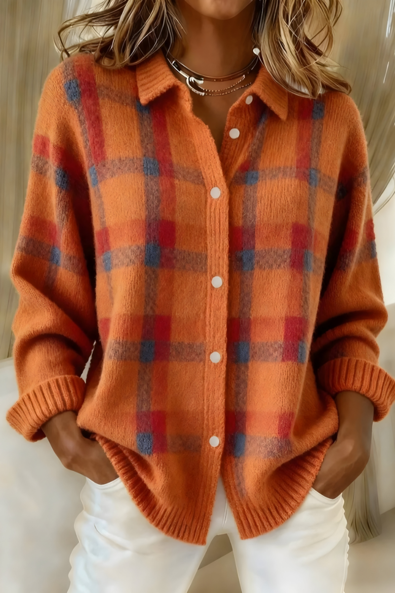 Candida | Cardigan aos Quadrados
