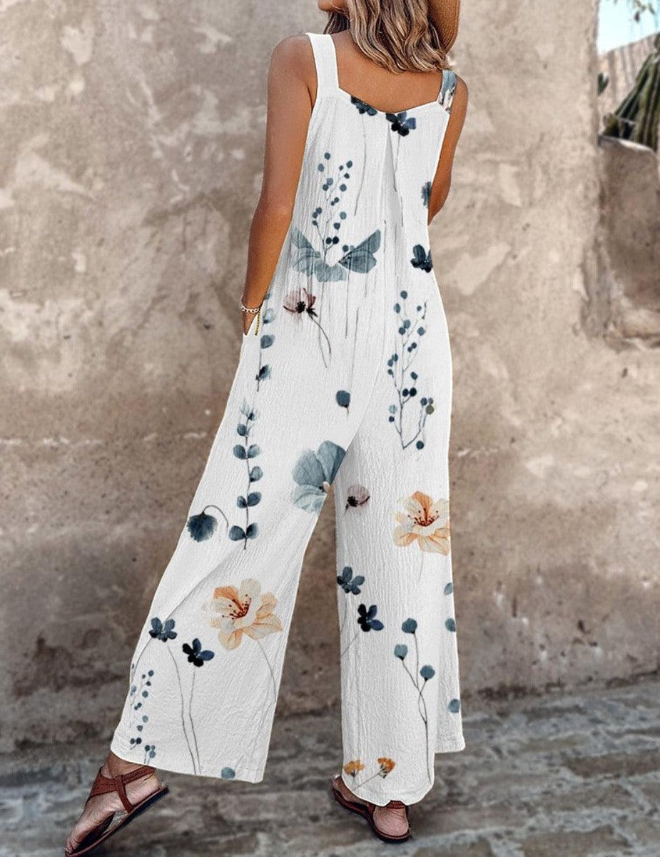 Alicia | Jardineira Estampada Confortável