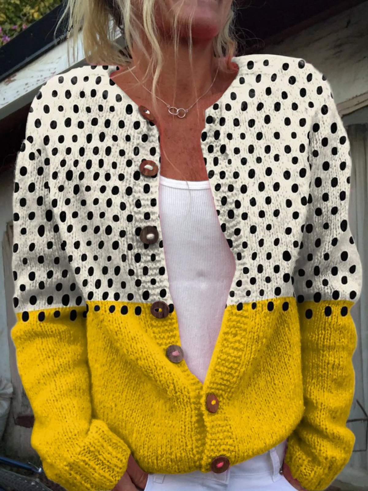 Purificación | Cardigan de Malha Vintage
