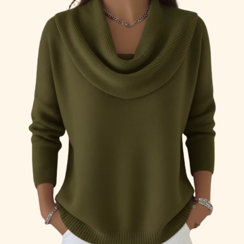 Iole | Camisola de Gola Drapeada