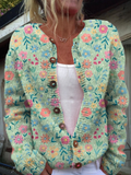 Mercedes | Cardigan Vintage Floral de Mulher