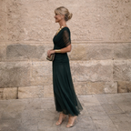 Micaela | Vestido Comprido com Ombros Descobertos