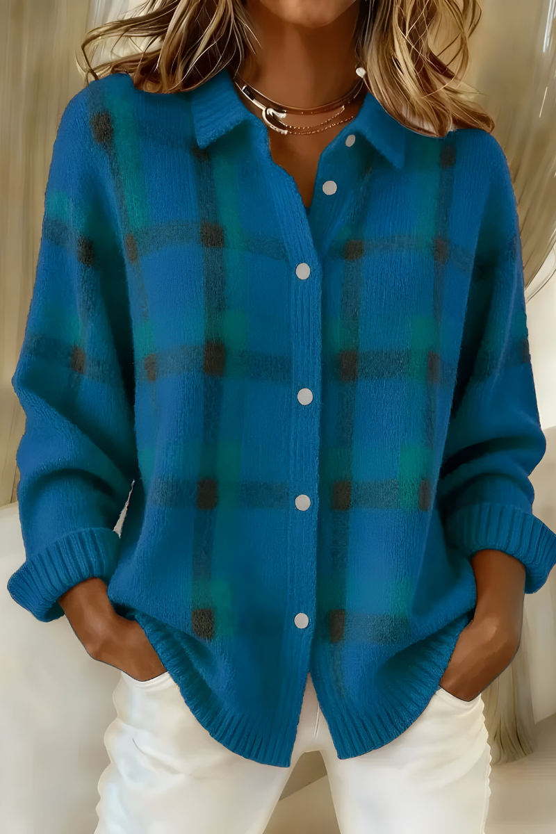 Candida | Cardigan aos Quadrados
