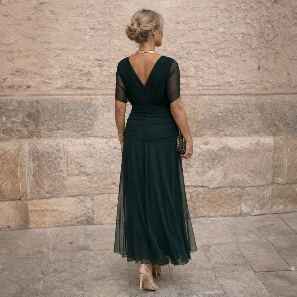 Micaela | Vestido Comprido com Ombros Descobertos