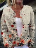 Rosa María | Cardigan de Malha Vintage Floral