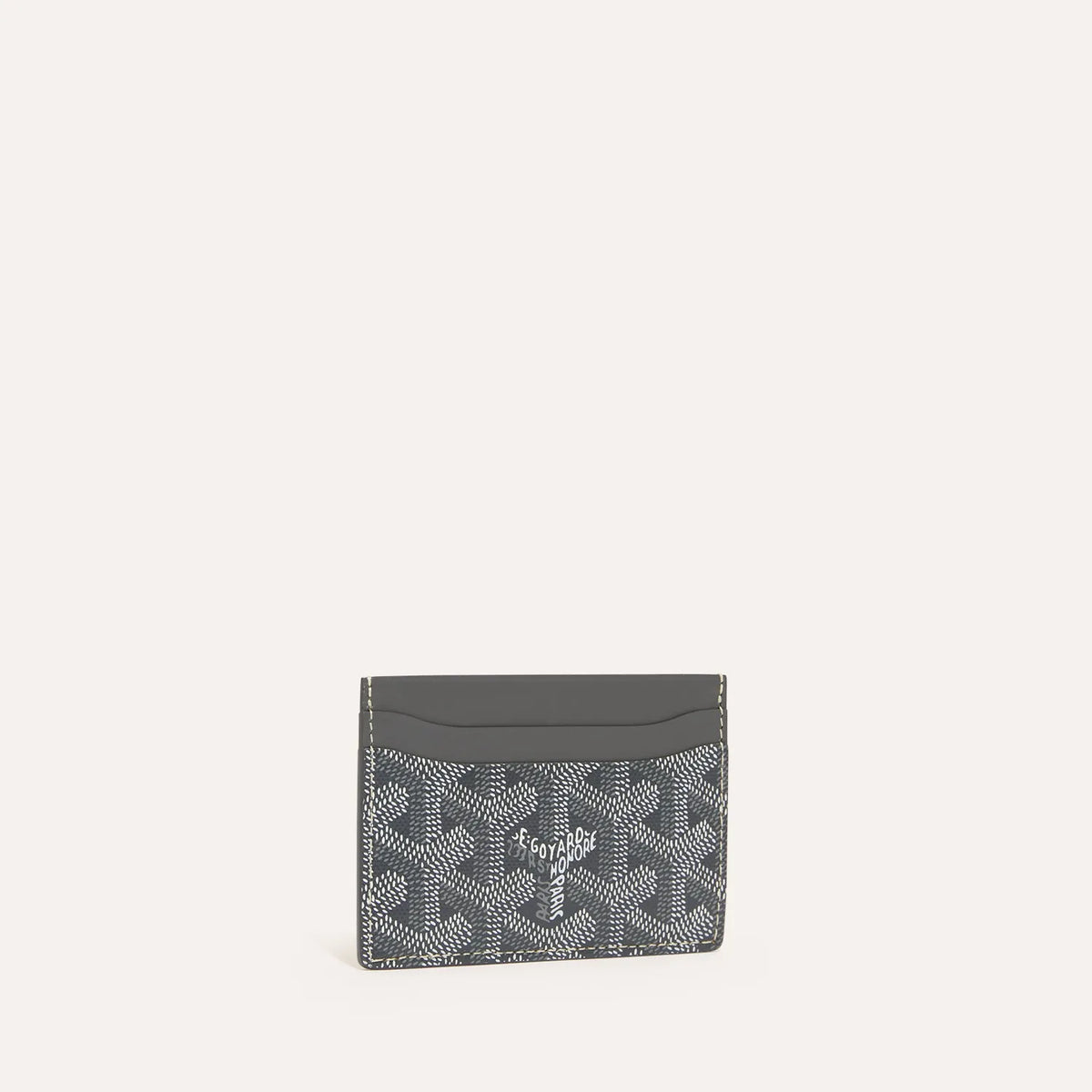 Porta-Cartões de Pele com Estampado Geométrico Unissexo