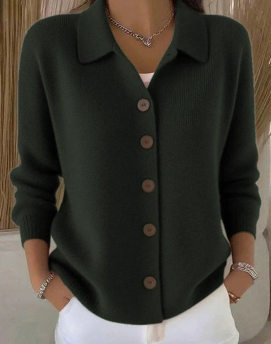 Fosca | Cardigan com Gola e Botões