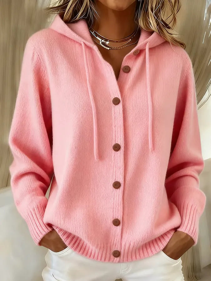 Bettina | Cardigan com Capuz e Botões