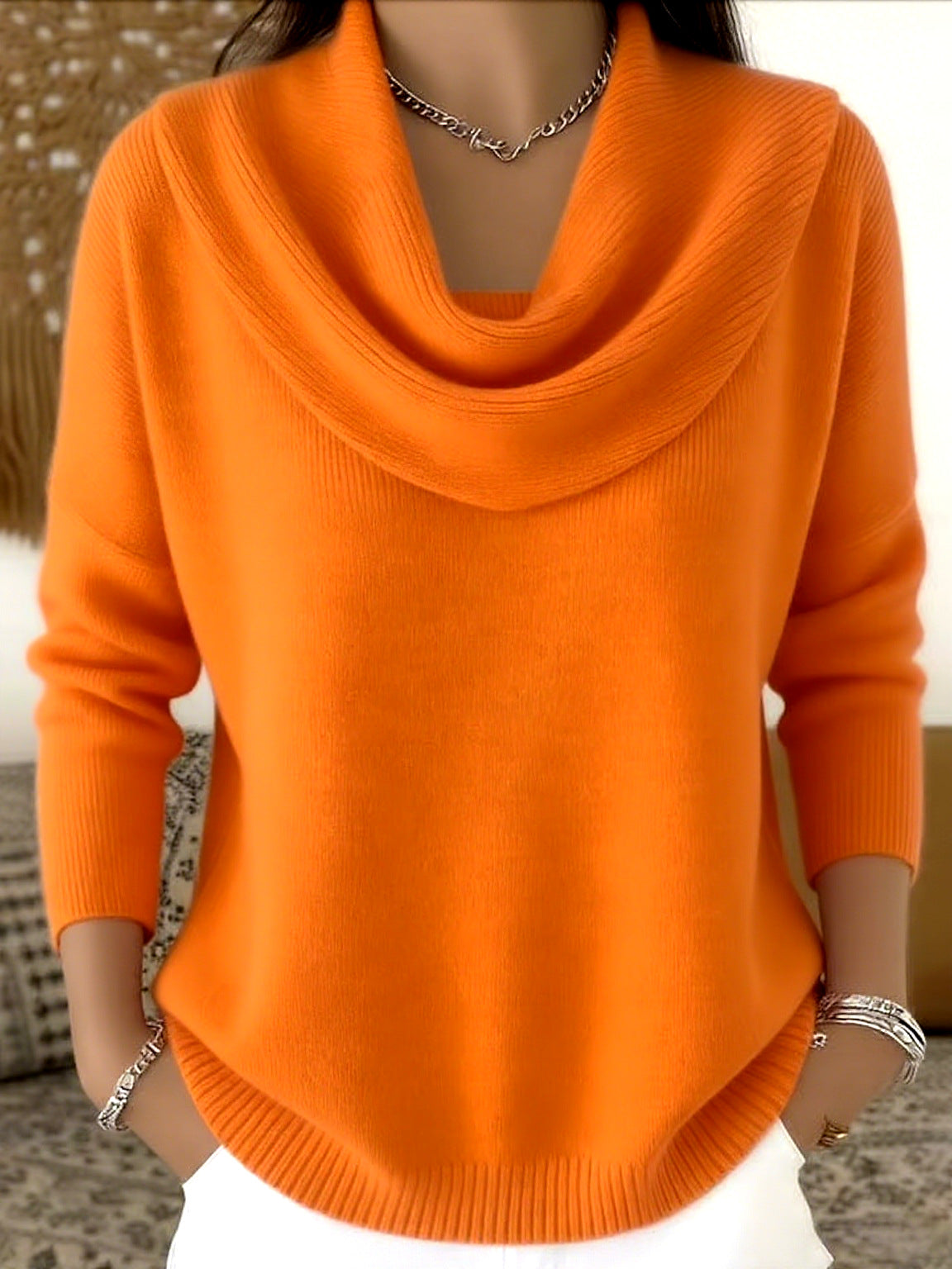 Iole | Camisola de Gola Drapeada