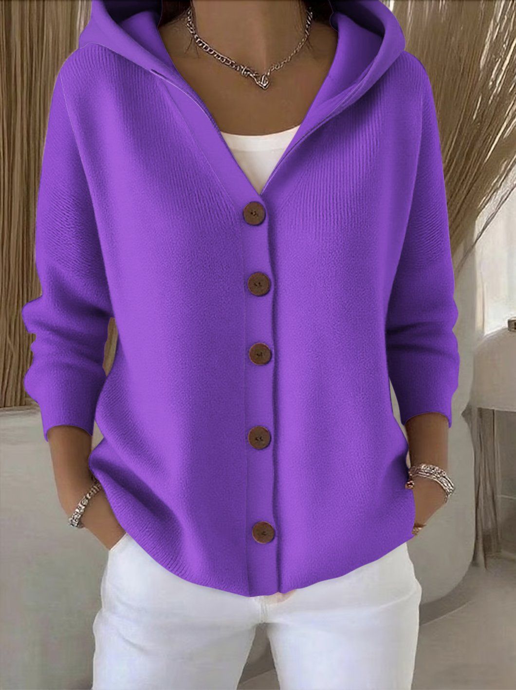 Rosetta | Cardigan com Capuz