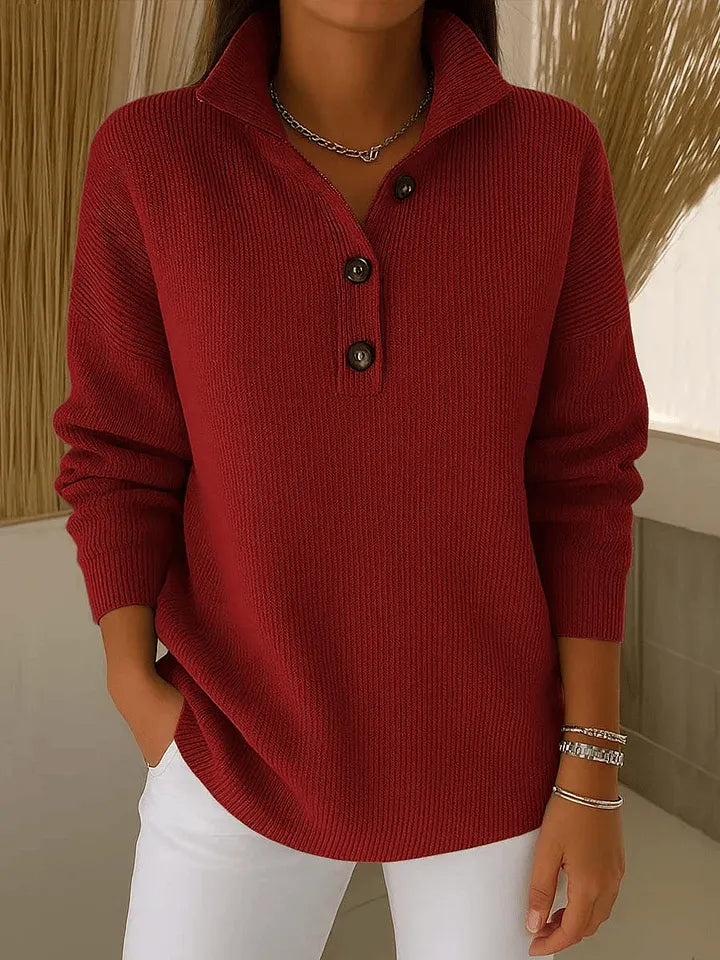 Amalia | Camisola Polo com Decote em V