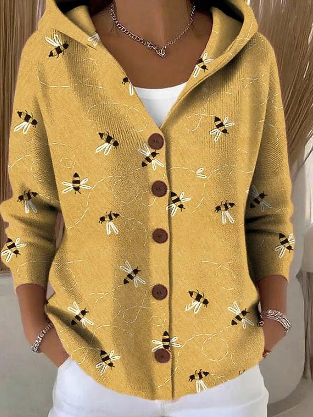 Colomba | Cardigan Estampado com Capuz