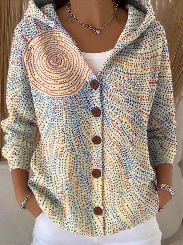 Colomba | Cardigan Estampado com Capuz