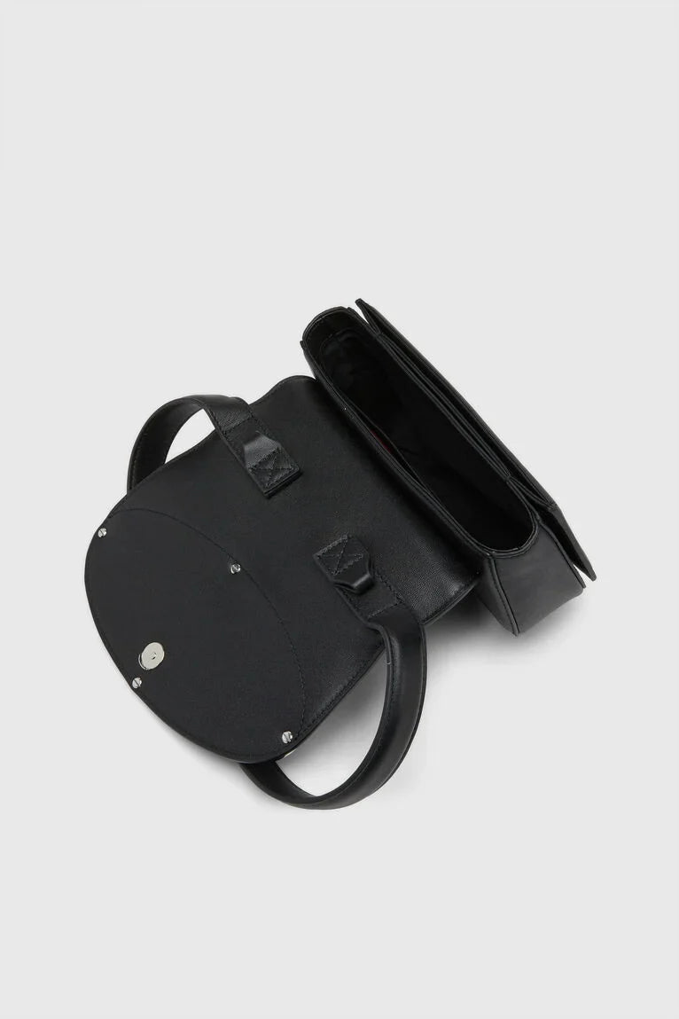 Mala de Ombro Mini com Placa Metálica de Mulher