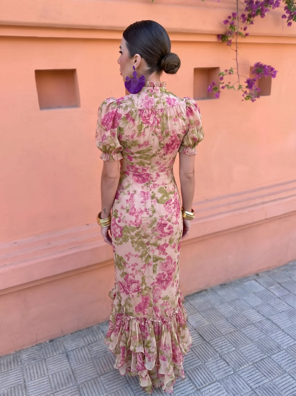 Felicidad | Vestido Floral com Rosas