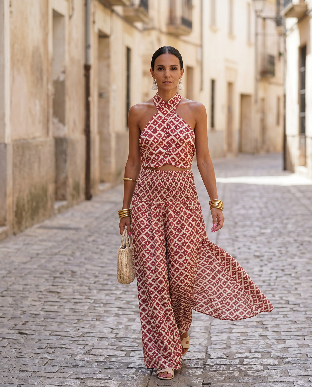 Justa | Conjunto de Duas Peças com Gola Halter