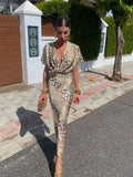 Virginia | Vestido Midi Estampado em Tons de Cobre