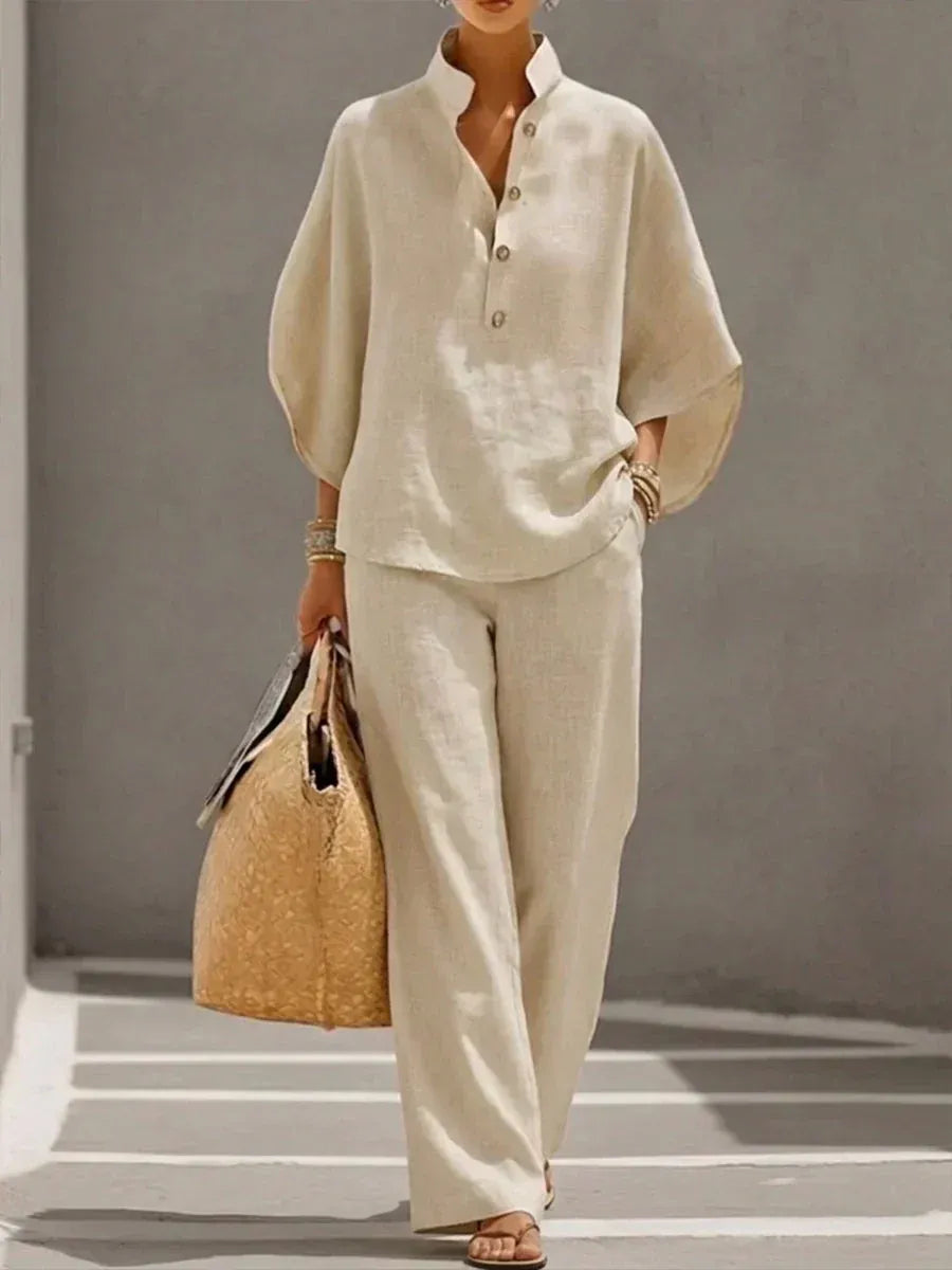 Isabel | Conjunto de Linho Premium – Elegância e Conforto sem Esforço