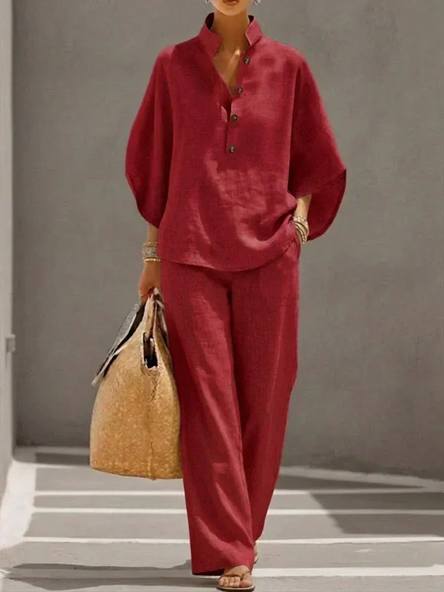 Isabel | Conjunto de Linho Premium – Elegância e Conforto sem Esforço